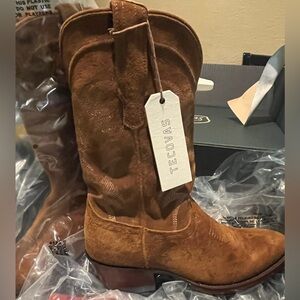 New Tecovas suede boots